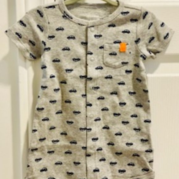 Simple Joys by Carter's 3 Pack Boy Shorts Rompers 0-3months - Picture 2 of 3